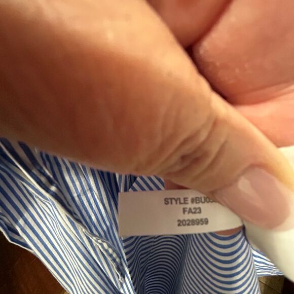 NWOT J.Crew Blue Striped Mini Dress - Picture 10 of 10